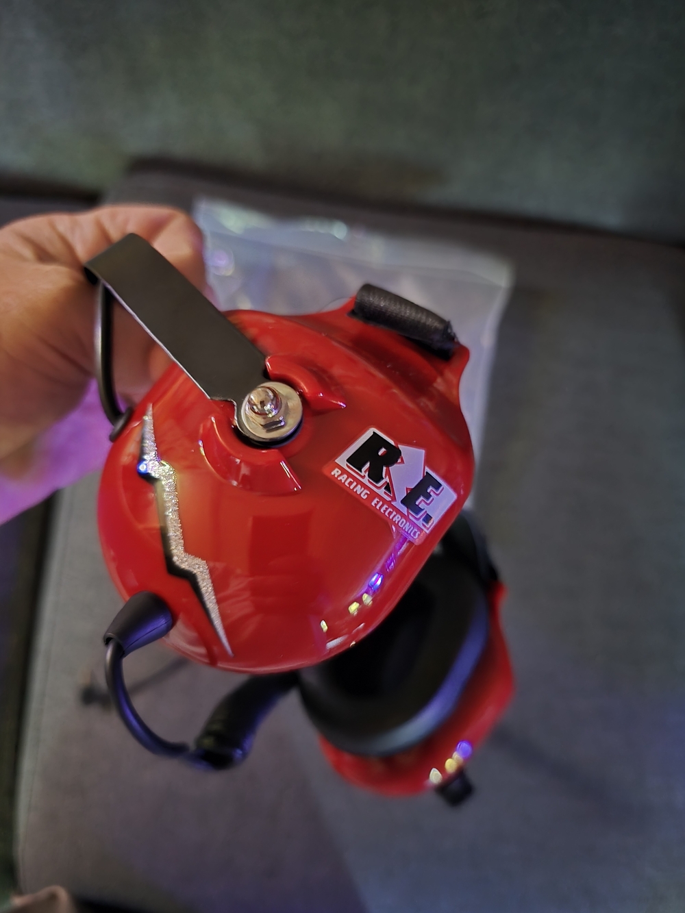Red Electronic Ear Protection Headset